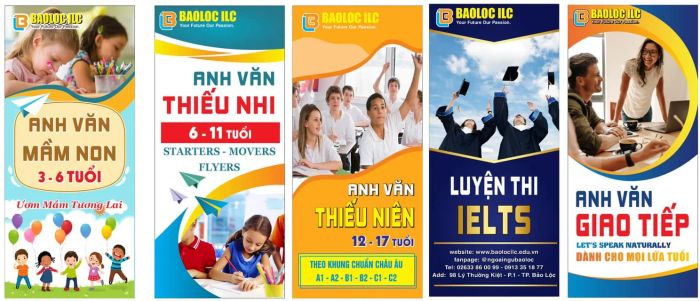 Hình ảnh lớp học hiện đại tại Trung Tâm Ngoại Ngữ Quốc Tế Bảo Lộc