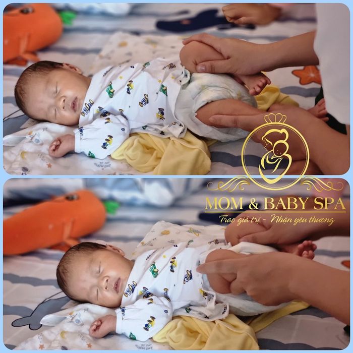 Hình ảnh trị liệu chuyên nghiệp tại MOM & BABY SPA
