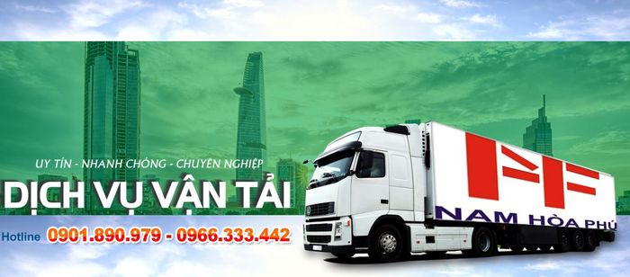 Hình ảnh đội xe tải đa tải trọng của Chành xe Nam Hòa Phú