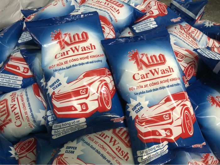 Hình ảnh thực tế bột rửa xe không chạm King