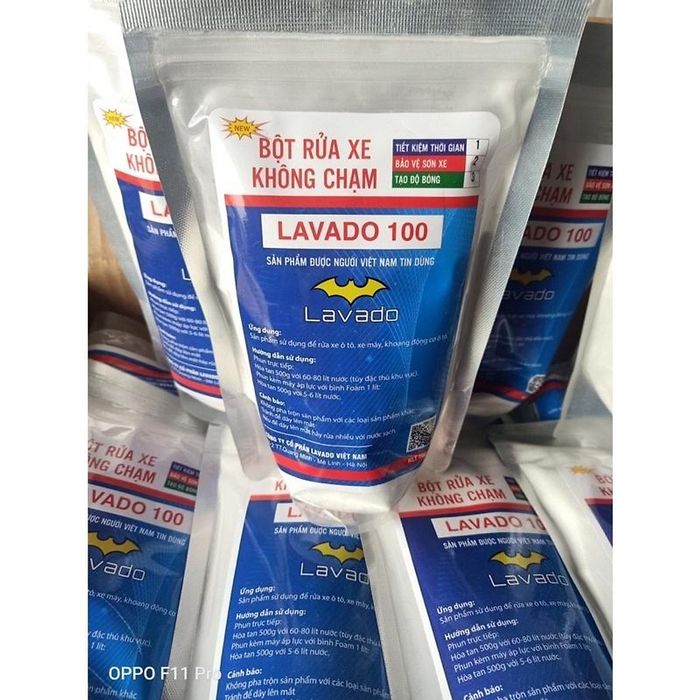 Hình ảnh thực tế bột rửa xe Lavado phiên bản 2