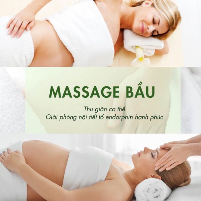 Hình ảnh liệu trình massage bầu chuyên nghiệp tại Mami & Baby