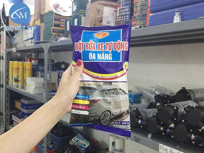 Hình ảnh minh họa bột rửa xe không chạm HT-3M