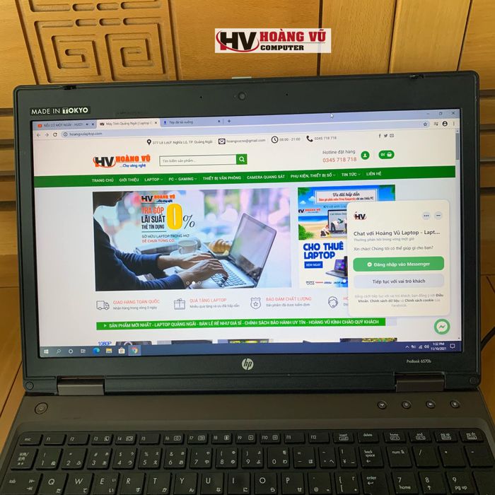 Hình ảnh các dòng laptop cao cấp tại showroom Hoàng Vũ Laptop