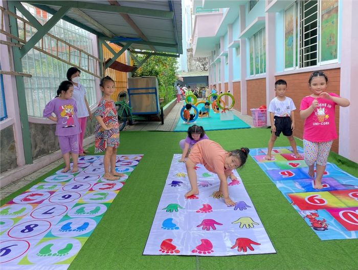Góc học tập sáng tạo của bé tại Trường Mầm non 11B