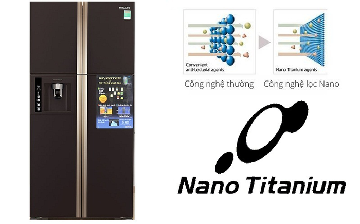 Tủ lạnh Hitachi inverter 540 lít R-W660PGV3 GBW