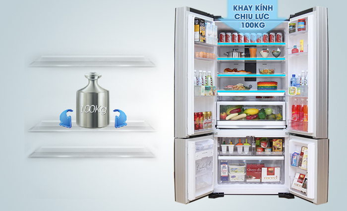 Tủ lạnh Hitachi 590 lít R-WB730PGV5 GBK
