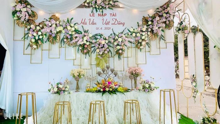 Dịch vụ trang trí tiệc cưới Duẩn Nhung ảnh 1 - Khoảnh khắc lãng mạn trong không gian cưới đầy hoa tươi, nơi tình yêu tỏa sáng