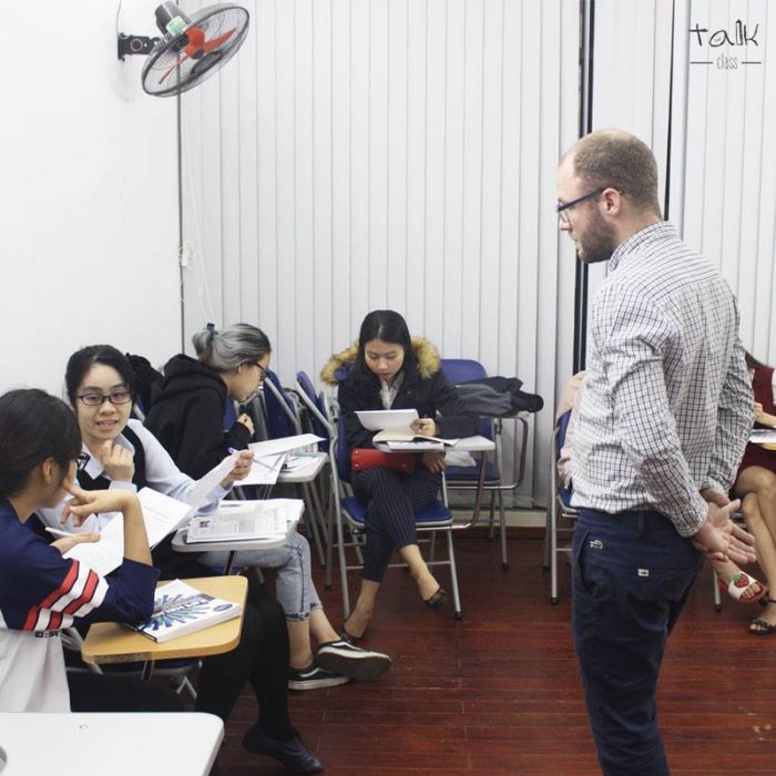Hình ảnh không gian học tập tại Trung tâm Talk Class