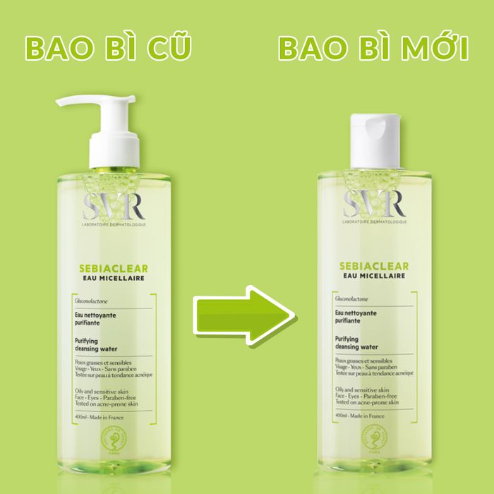 Nước Tẩy Trang SVR Sebiaclear Purifying Cleansing Water Hình Ảnh 1
