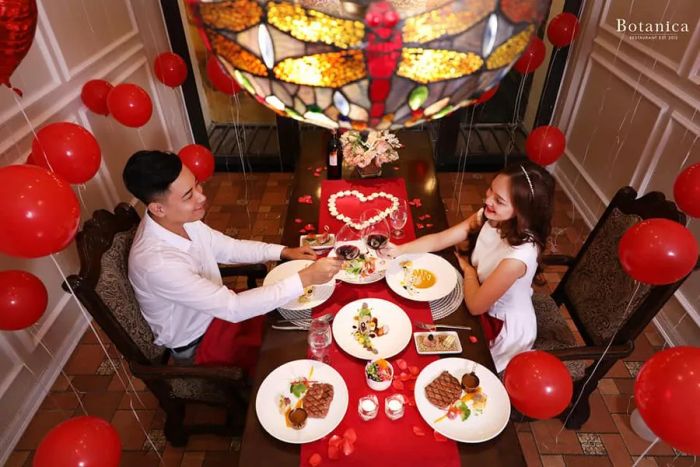 Không gian sang trọng tại Botanica Restaurant