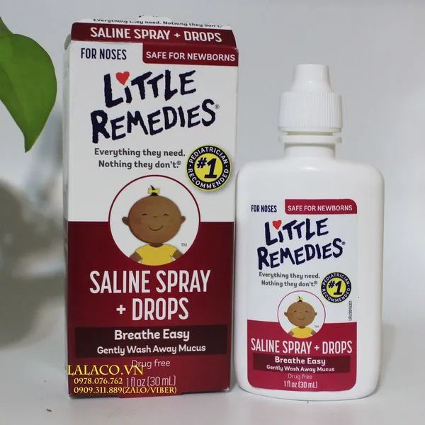 Nước nhỏ mũi Little Remedies - Bảo vệ hô hấp cho bé (Ảnh minh họa 1)