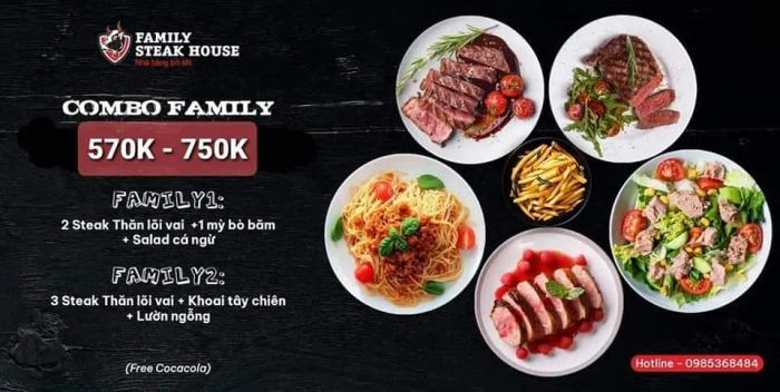 Gia đình thưởng thức bò ngon tại Family Steak House - 91 Văn Cao (Hình ảnh 1)