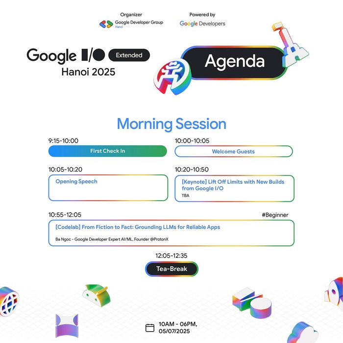 Google I/O Extended Hanoi 2025 chính thức trở lại