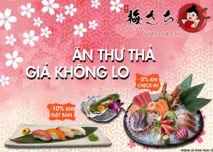 Sushi Cô Chủ Hoa Mai - Nghệ thuật trình bày tinh tế