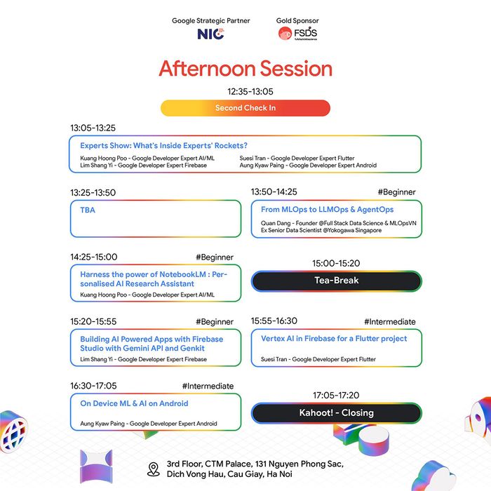 Sự kiện Google I/O Extended Hanoi 2025 tái xuất