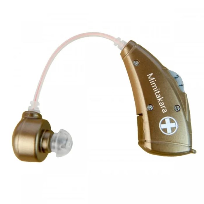 Máy trợ thính siêu nhỏ vành tai Mimitakara DP-6B7 - ảnh 1, thiết kế hiện đại, dễ sử dụng, mang lại chất lượng âm thanh vượt trội cho người khiếm thính nhẹ.