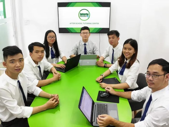 Hình ảnh lớp học hiện đại tại Intertu Education