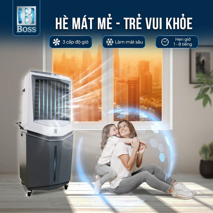 Hình ảnh chi tiết quạt điều hòa Boss - Kết cấu bền bỉ với chất liệu cao cấp