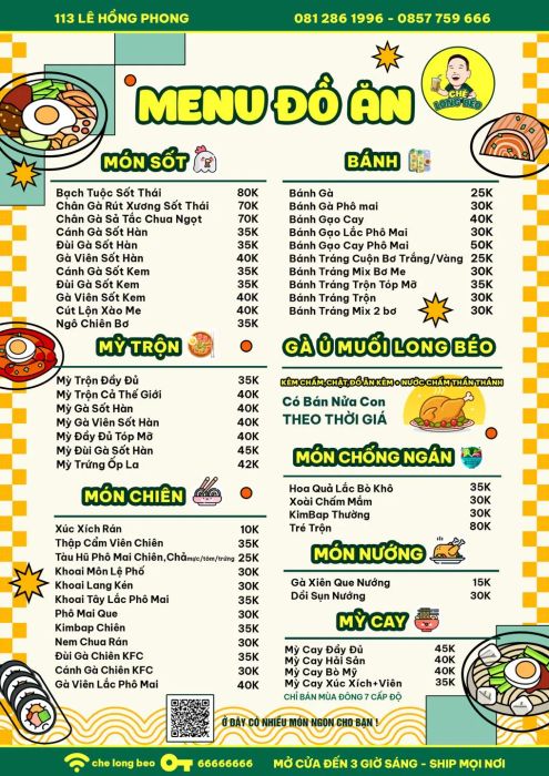 Không gian ấm cúng và món ngon đặc trưng tại Chè Long Béo