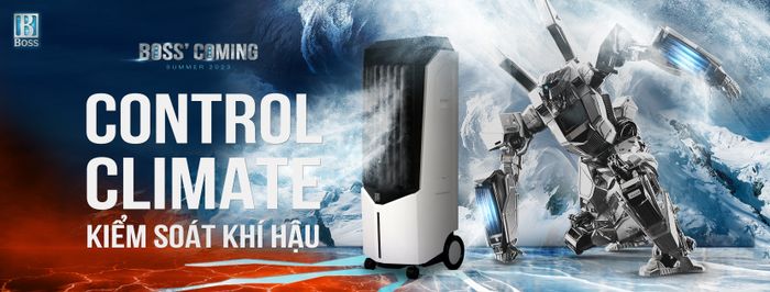 Hình ảnh quạt điều hòa Boss - Thiết kế sang trọng với đường nét tinh tế