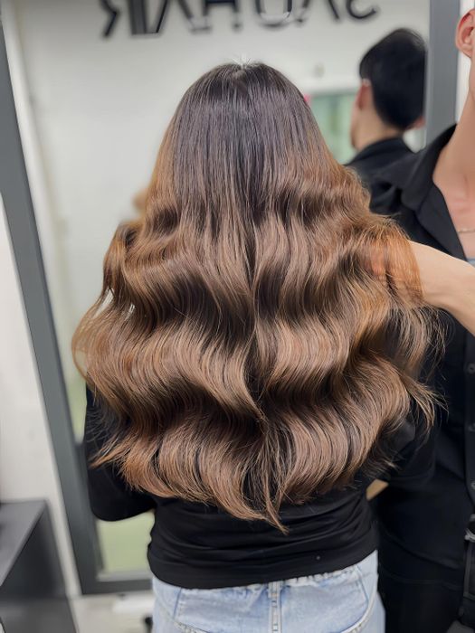 Hình ảnh tác phẩm nhuộm tóc nghệ thuật tại Sáu Hair Salon