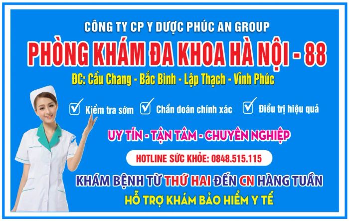 Hình ảnh không gian hiện đại tại Phòng Khám Đa Khoa Hà Nội 88