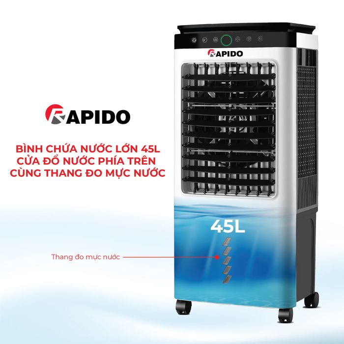 Ảnh chụp chi tiết máy làm mát Rapido - Giải pháp làm mát thông minh