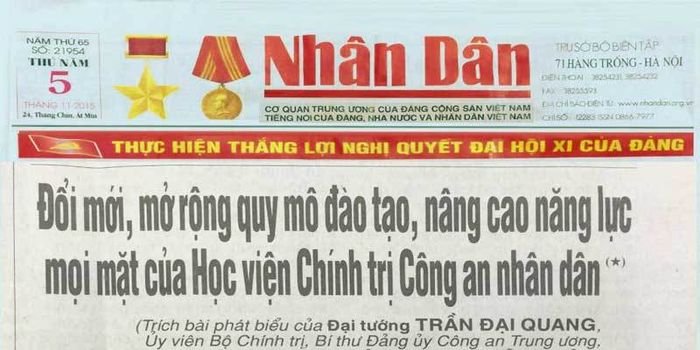 Hình ảnh hoạt động tiêu biểu của Báo Nhân Dân - Cơ quan ngôn luận của Đảng