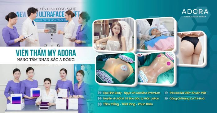 Không gian sang trọng đạt chuẩn 5 sao tại Viện Thẩm Mỹ ADORA