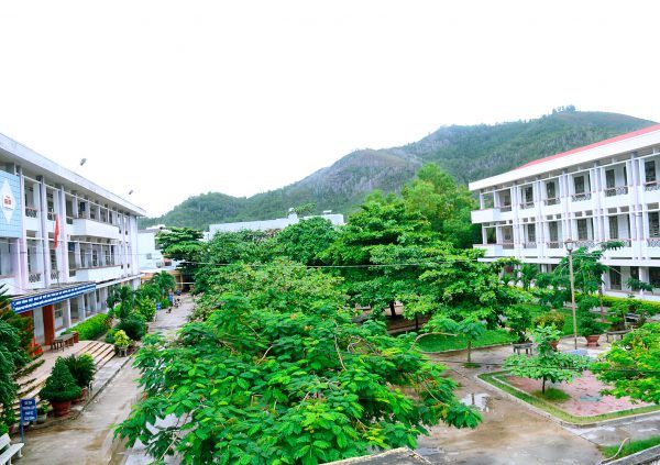 Không gian xanh mát và hiện đại của Trường THCS Ngô Mây