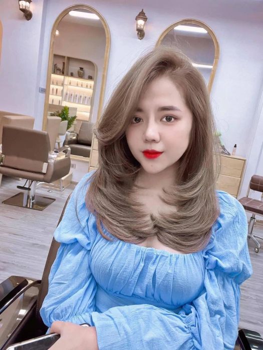 Hình ảnh thực tế các mẫu tóc layer đẹp tại Sinh Anh Hair Salon