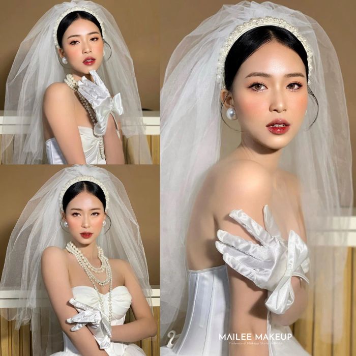 Hình ảnh tôn vinh vẻ đẹp cô dâu tại Mailee Makeup
