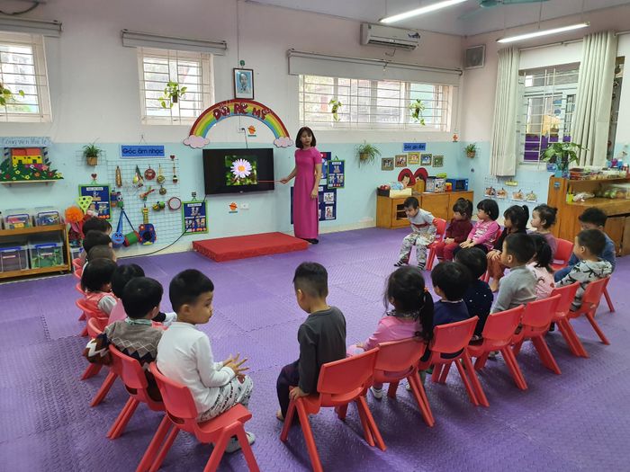 Góc học tập sáng tạo và đầy cảm hứng tại Trường Mầm non Họa Mi