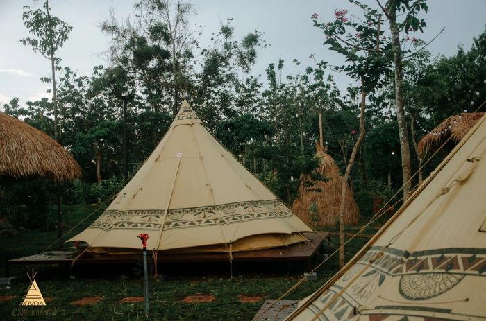 Khu vực cắm trại ấm cúng tại Camping Khang