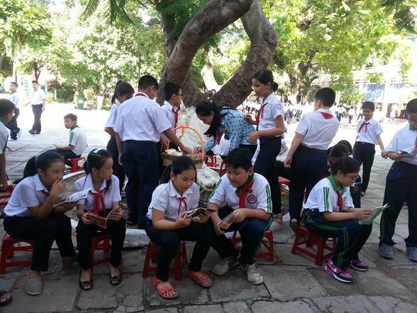 Khuôn viên xanh mát và cơ sở vật chất hiện đại tại THCS Lê Hồng Phong