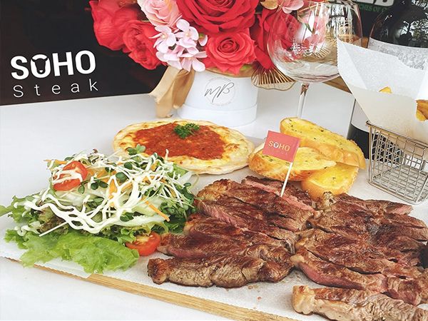 SOHO Steak ảnh 1 - Góc nhìn đầu tiên về không gian pha trộn giữa phong cách New York hiện đại và nét cổ điển, nơi những bữa tiệc bò bít tết trở nên đáng nhớ.