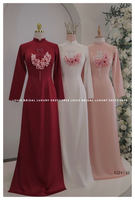 Bộ sưu tập áo dài cưới tinh tế tại Louis Bridal Luxury