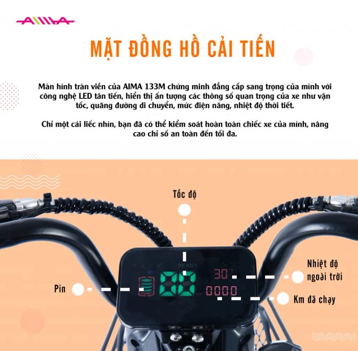 Xe đạp điện Aima ảnh 2