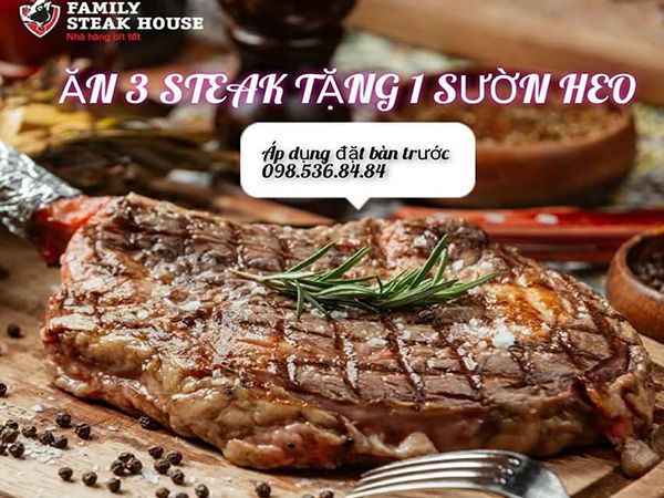 Góc check-in sang trọng tại Family Steak House