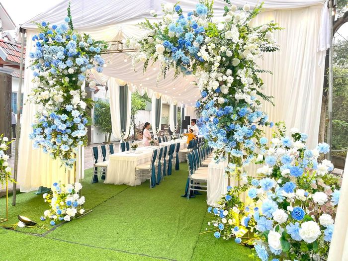 Hình ảnh không gian tiệc cưới lộng lẫy từ Rạp Cưới Thái Vy