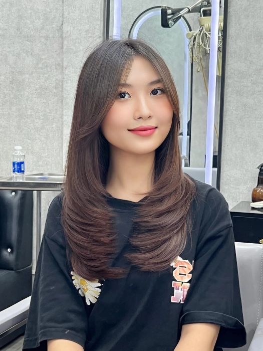 Hình ảnh thực tế các kiểu tóc layer thời thượng tại Salon Nguyễn Giang