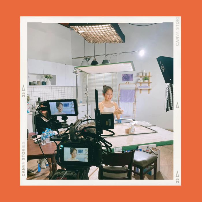 Hình ảnh sản xuất TVC sáng tạo tại CÁO Multimedia