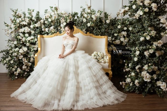 SAM Wedding – Hình ảnh váy cưới lộng lẫy tại Bến Tre