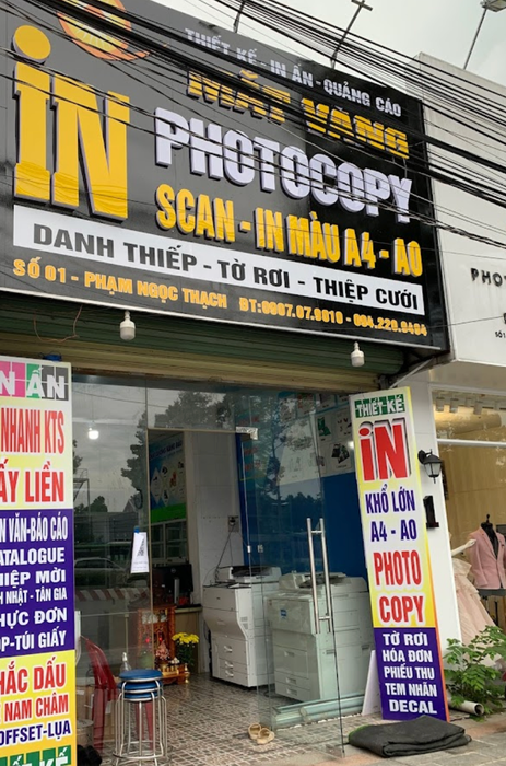 Không gian làm việc chuyên nghiệp tại Photocopy In Ấn Quảng Cáo Mắt Vàng