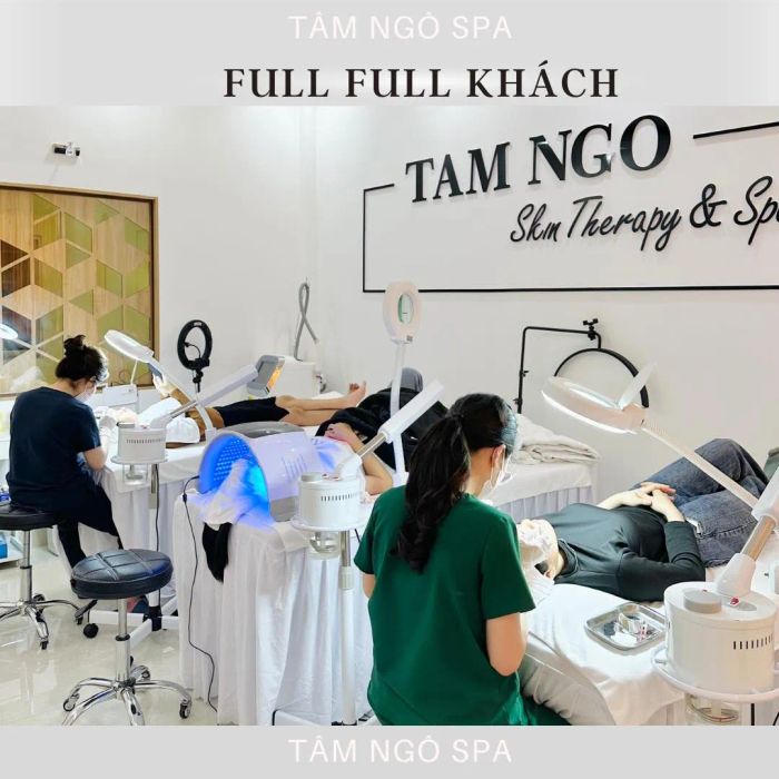 Hình ảnh quy trình trị mụn chuyên nghiệp tại Tâm Ngô Spa