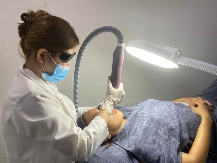 Hình ảnh quy trình trị nám chuẩn y khoa tại TT Spa