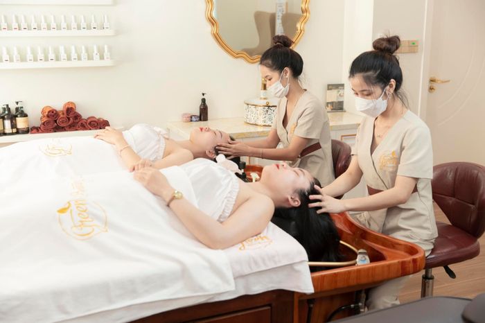 Không gian xanh mát tại Green Beauty Spa