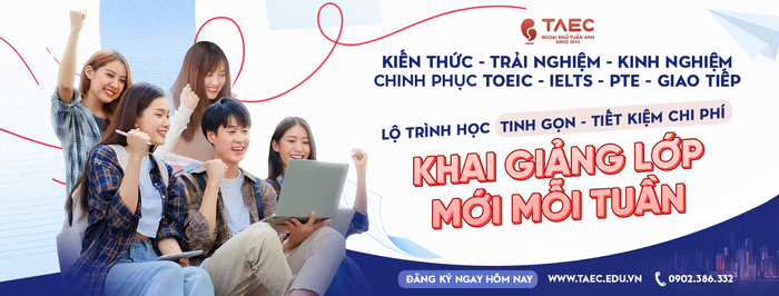 Hình ảnh minh họa sinh động từ trung tâm Anh Ngữ Tuấn Anh (Nguồn: TOEIC IELTS Thầy Tuấn Anh)