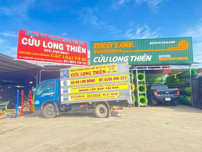 Không gian dịch vụ hiện đại tại Lốp Cửu Long Thiên - Ảnh 1